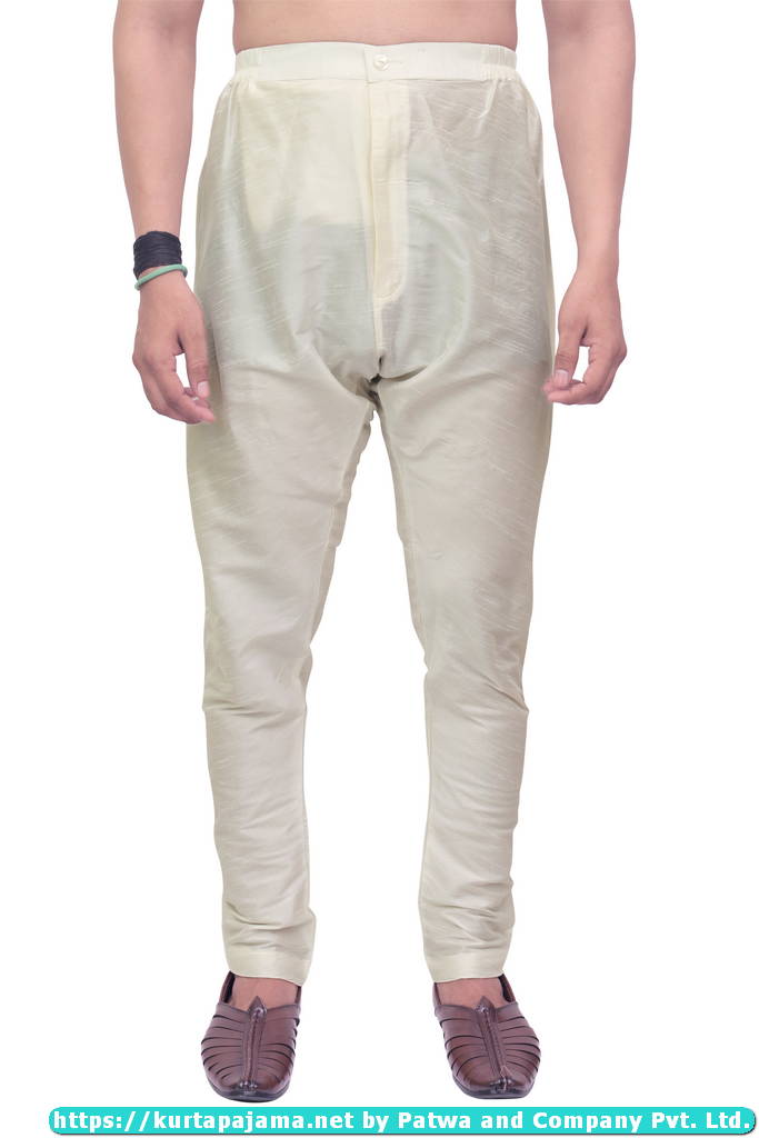 Men's| Buy White Cotton Elastic Churidar Pajama Online In India Pyjama  Wiast 32 Pyjama Length 40