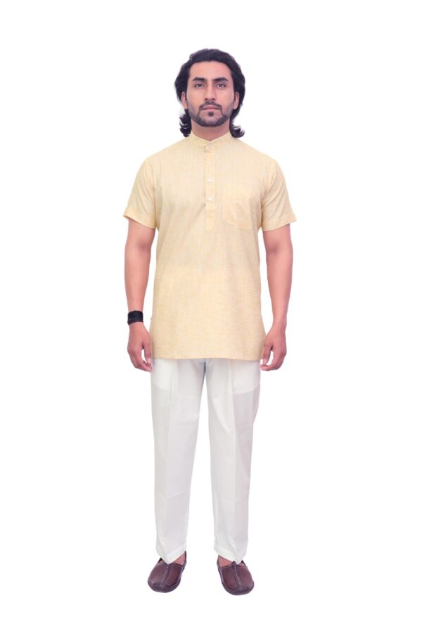 Short Kurta for Men in Vibrant Colors – Casual & Ethnic Wear