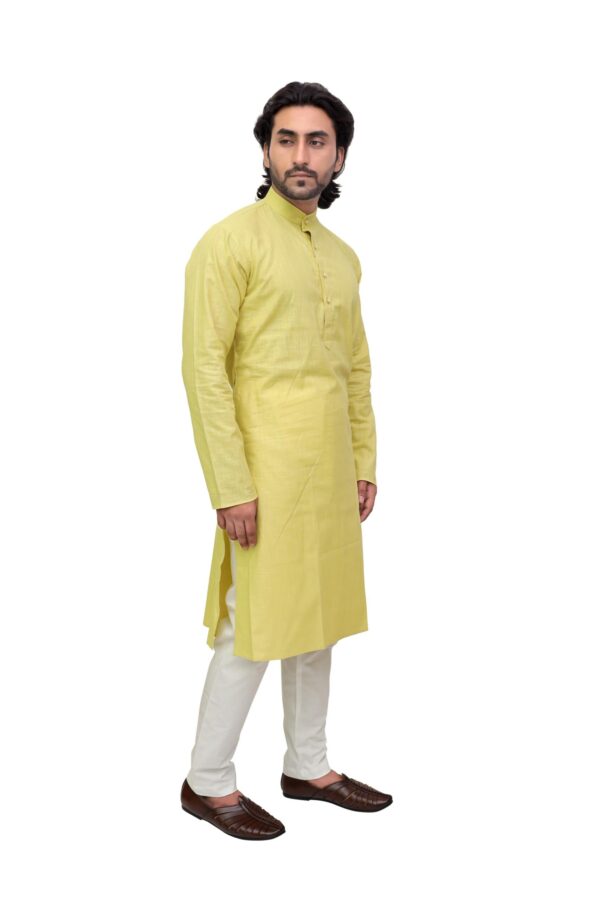 Men’s Colored Cotton Kurta – Traditional & Festive Wear