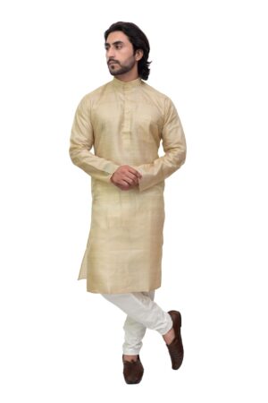 Pure Tusar Silk Kurta for Men -  Festive, Wedding, Traditional Wear