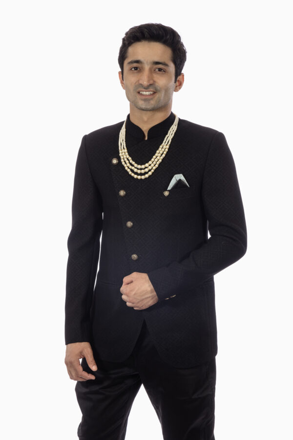 Black Indo Western for Men – All-Weather Fabric