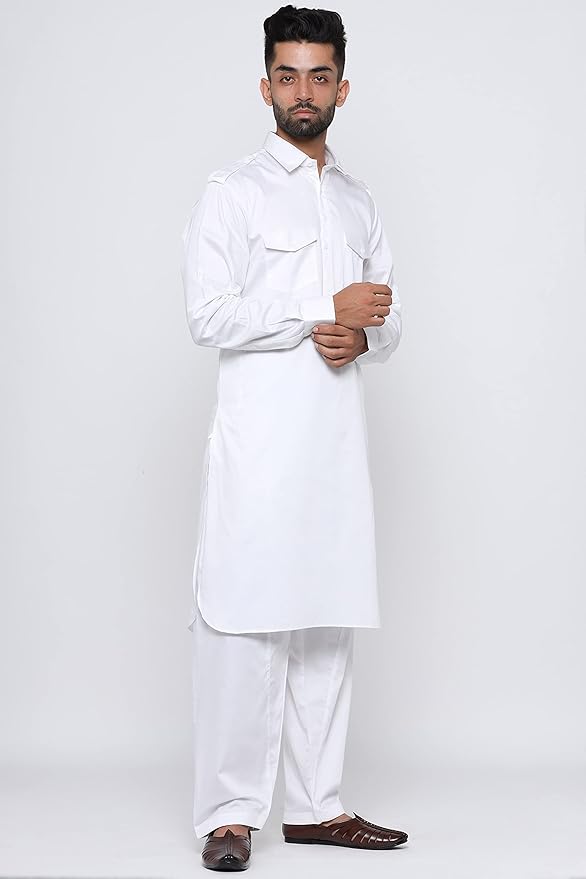 Men’s Pathani Suit | Traditional Ethnic Wear with Shoulder Loops & Foldable Sleeves 5 Men’s Pathani Suit | Traditional Ethnic Wear with Shoulder Loops & Foldable Sleeves