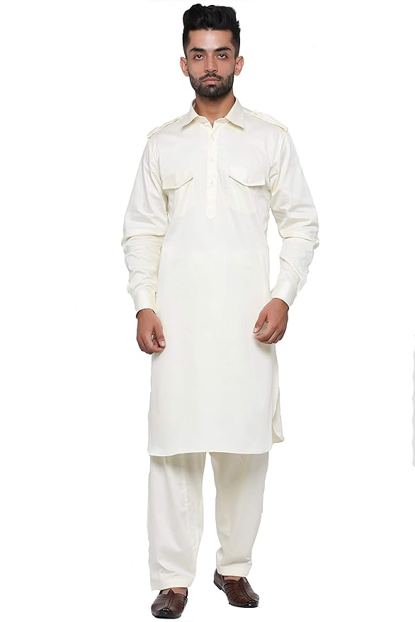 Men’s Pathani Suit | Traditional Ethnic Wear with Shoulder Loops & Foldable Sleeves 9 Men’s Pathani Suit | Traditional Ethnic Wear with Shoulder Loops & Foldable Sleeves