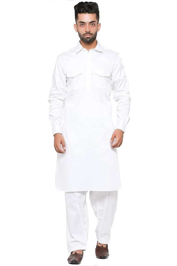 Men’s Pathani Suit | Traditional Ethnic Wear with Shoulder Loops & Foldable Sleeves 1 Men’s Pathani Suit | Traditional Ethnic Wear with Shoulder Loops & Foldable Sleeves